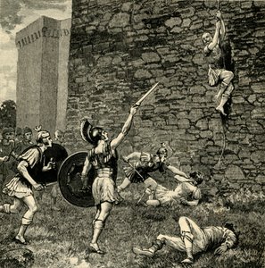 Marius den Yngres flugt i Praeneste, 1890. af Unbekannt