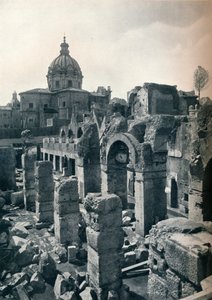 Udgravninger af Julius Cæsars Forum i Rom, c1932 af Unbekannt