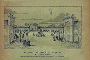 Udstilling af produkter fra fransk industri, Paris, 1798 Fra Bon Marché, 1900. af Unbekannt