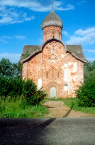 Ydersiden af en kirke, Novgorod, Rusland af Unbekannt