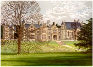 Exton House, Rutland, hjemsted for jarlen af Gainsborough, c1880 af Unbekannt