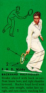 F. H. D. Wilde - Backhand Half-Volley, c1935. af Unbekannt