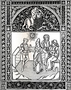 Fabel VIII: Kvinden gift med en røver. Æsops fabler, 1485, 1917 af Unbekannt