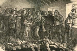 Falder ind af kapellet i Blackfriars, 1623, 1897. af Unbekannt