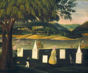 Familiens gravplads, ca. 1840. af Unbekannt