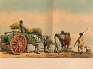 Landarbejdere og vogn, 1797. af Unbekannt