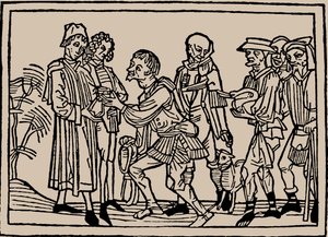 Bønder i levering af deres skatter til godsejerne, 1479. af Unbekannt