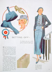 Modeillustration, 1935 af Unbekannt