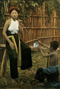 Femme Fumant De LOpium, Kvinde, der ryger opium, 1900. af Unbekannt