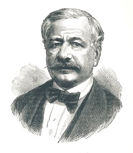 Ferdinand de Lesseps, fransk diplomat og senere udvikler af Suez-kanalen, 1893. af Unbekannt