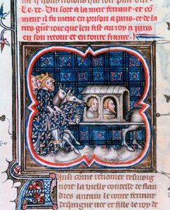Fernando af Portugal taget til fange, c1212, 1375-1379 af Unbekannt