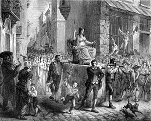 Festival of Reason, Paris, 1793 1882-1884 af Unbekannt