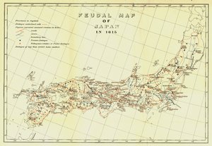 Feudalt kort over Japan i 1615, 1903. af Unbekannt
