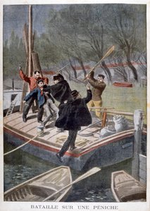 Kamp på en pram, 1902 af Unbekannt