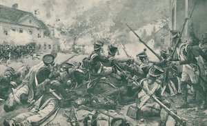 Kamp i Esslings gader, 1809, 1896. af Unbekannt