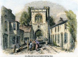 Fire-bell Gate og udgangsforbud, Barking, Essex, 1845 af Unbekannt