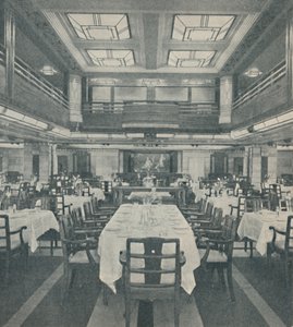 Førsteklasses spisestue i dronningen af Bermuda, 1937 af Unbekannt