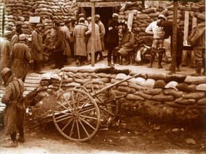 Førstehjælpspost, Ablain-Saint-Nazaire, Nordfrankrig, c1914-c1918 af Unbekannt