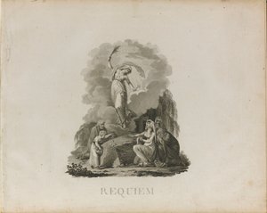 Første udgave af Requiem i d-mol, K. 626 af Wolfgang Amadeus Mozart, ca. 1800. af Unbekannt