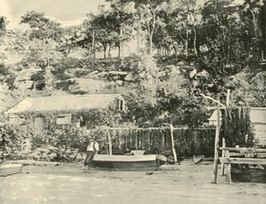 Fishermans Hut, Como., 1901. af Unbekannt