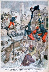 Oversvømmelse ved Ain Sefra, Algeriet, 1904 af Unbekannt