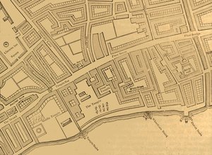 Fleet Street, The Temple, Etc., Fra et kort over London, udgivet 1720, 1897. af Unbekannt