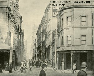 Flinders Lane, Melbourne, 1901. af Unbekannt