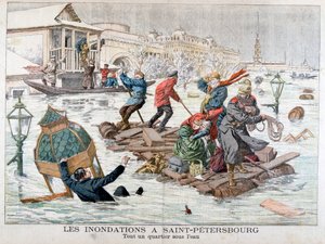 Oversvømmelser i Skt. Petersborg, Rusland, 1903 af Unbekannt