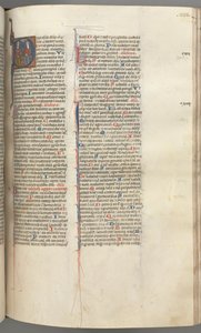 Fol. 233r, Salme 109, historisk initial D, Gud Fader og Søn..., ca. 1275-1300. af Unbekannt