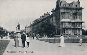 Folkesten. Harvey Statue, slutningen af det 19.-begyndelsen af det 20. århundrede af Unbekannt