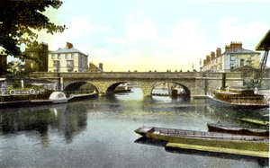 Folly Bridge, Oxford, 20. århundrede af Unbekannt