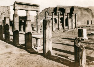 Trekantet forum, Pompeji, Italien, omkring 1900-tallet af Unbekannt