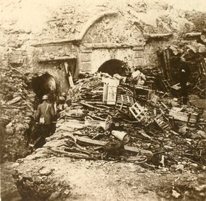 Fort of Souville, Verdun, Nordfrankrig, c1914-c1918 af Unbekannt