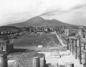 Forum, Pompeji, Italien, slutningen af det 19. eller begyndelsen af det 20. århundrede af Unbekannt