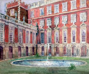 Springvand ved Hampton Court Palace af Unbekannt