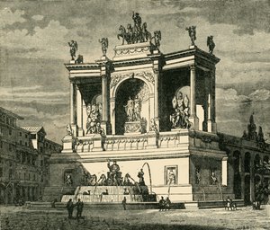 Alexander Severus springvand, Rom, 1890. af Unbekannt