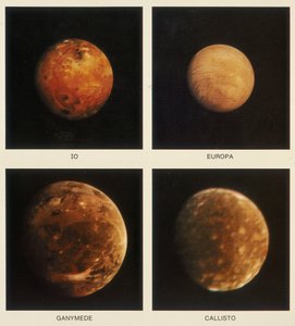 Fire måner af Jupiter. Io, Europa, Ganymede og Callisto, 1979 af Unbekannt