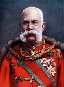 Frans Josef I, kejser af Østrig og konge af Ungarn, slutningen af det 19.-begyndelsen af det 20. århundrede af Unbekannt