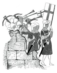 Korsbueskytternes broderskab, 1400-tallet, 1870 af Unbekannt