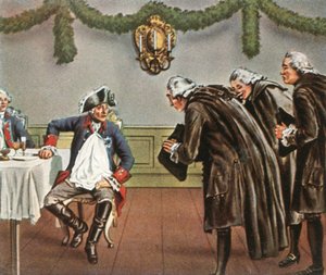 Frederik den Store og mændene fra Greiffenberg, 1784, 1936. af Unbekannt