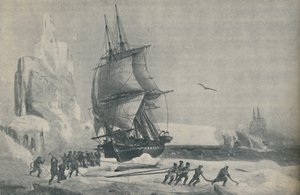Fransk Antarktis ekspedition under kaptajn JSC Dumont dUrville, august 1833, 1937 af Unbekannt
