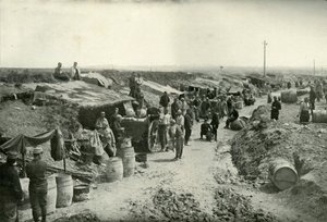 Franske feltkøkkener bag skudlinjen, 1919. af Unbekannt