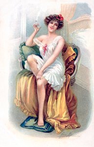 Fransk postkort, c1900 af Unbekannt