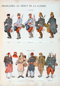 Franske hæruniformer, Første Verdenskrig, 1914 af Unbekannt