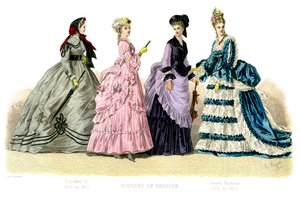 Fransk kostume: Napoleon III, Present Fashions, 1882 af Unbekannt