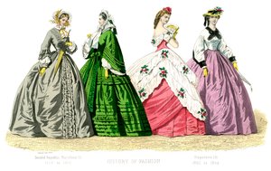 Fransk kostume: Anden Republik, Napoleon III, 1882 af Unbekannt