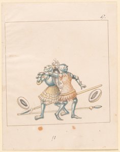 Freydal, The Book of Jousts and Tournament of Emperor Maximilian I: Combats...Plate 152, c1515. af Unbekannt