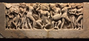 Frise med danser og musikere, ca. 973. af Unbekannt