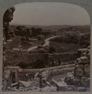 Fra buegang ved Simons hus til Lazarus hus, Bethany, c1900 af Unbekannt