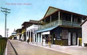 Front Street, Colon, Panama, 1907 af Unbekannt